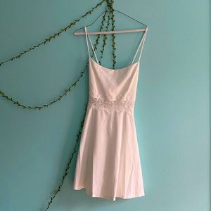 BRAND NEW thin strapped flowy white dress